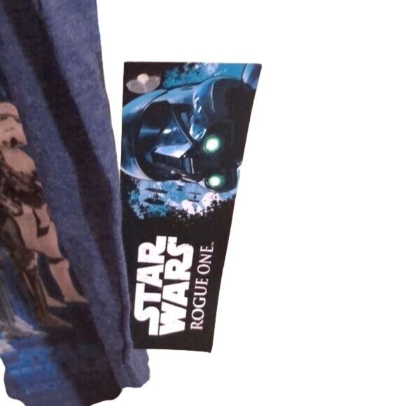 Star Wars Rogue One Short Sleeves T-shirt, Blue/Black with Print, Size 8 (Boy) - Picture 3 of 3